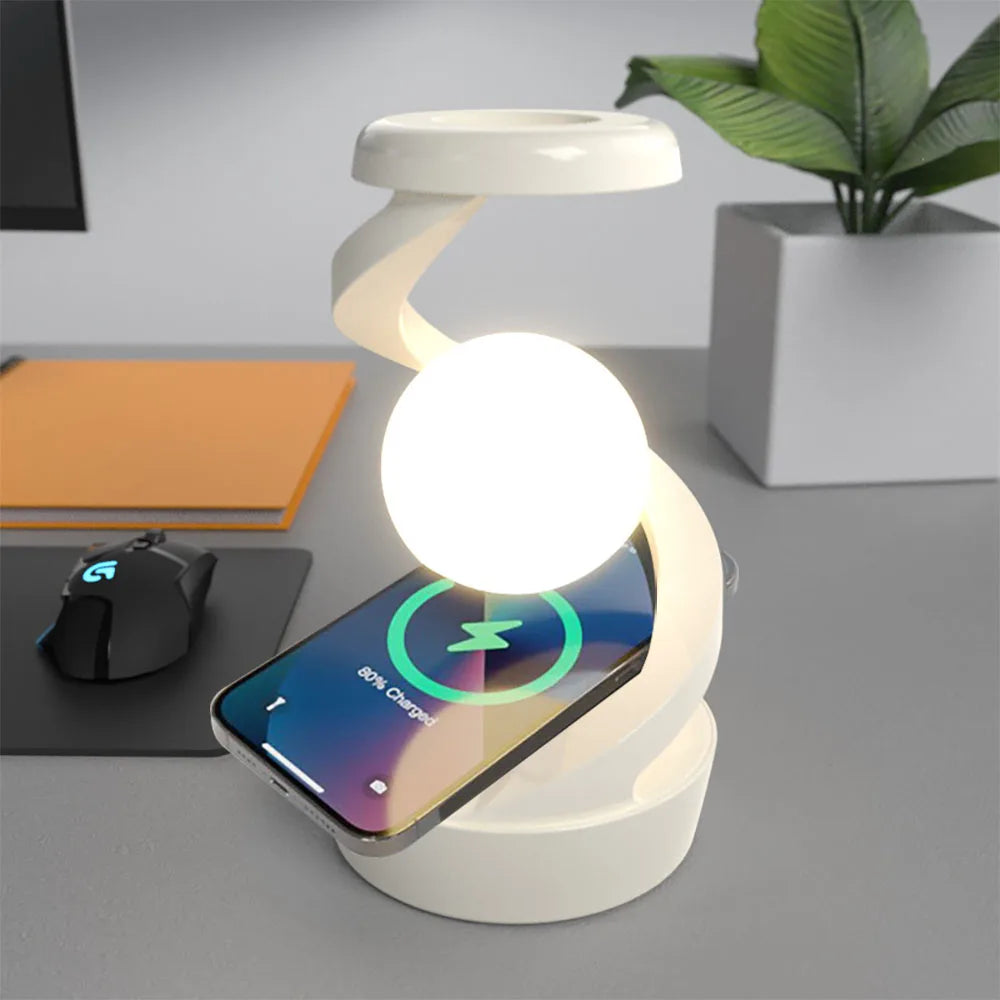 Rotating Floating Wireless Charging Night Light