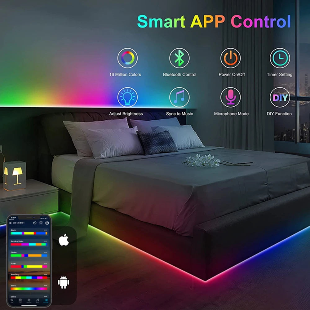 Smart RGB LED Strip - Enchanted Melody - Bluetooth Music Sync"