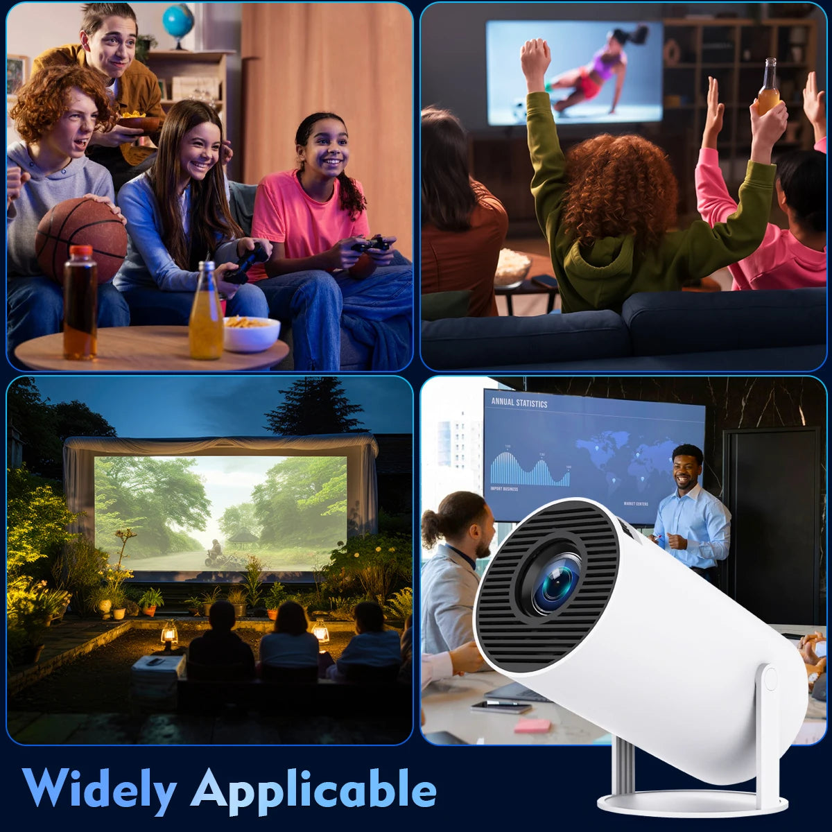 Projector Magcubic - Portable HY300 Pro 4K Android 11 – WiFi & BT5.0 Pro. - Cinema Anywhere