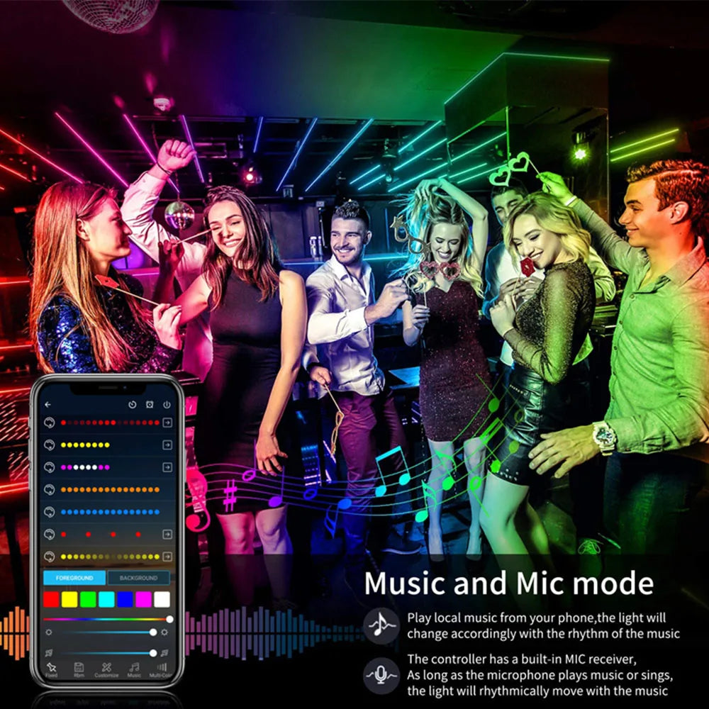 Smart RGB LED Strip - Enchanted Melody - Bluetooth Music Sync"